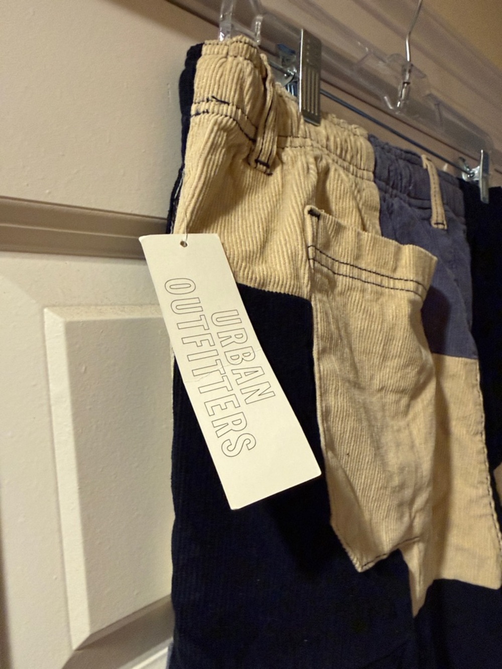 Urban Outfitters Patchwork Pull-On Pants L NWT Urban Renewal Remade - Picture 5 of 8